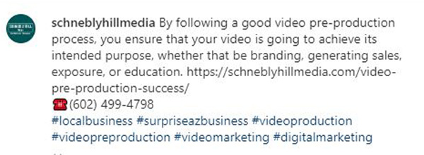 promoting video content using hashtags on instagram